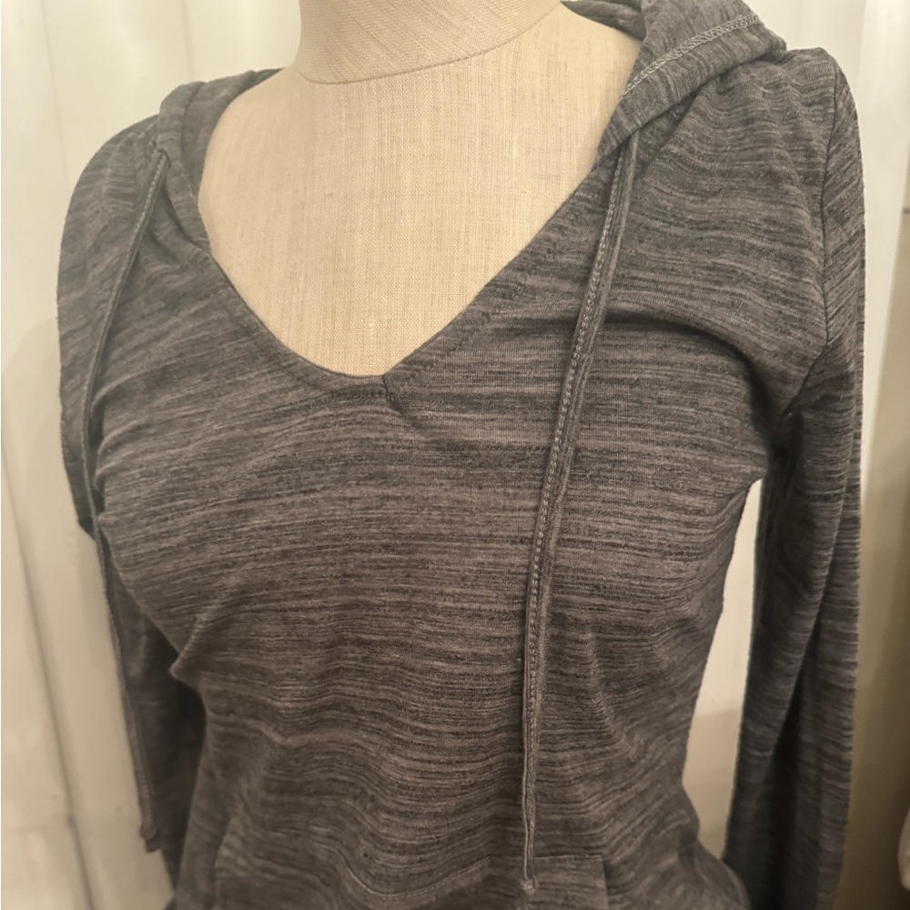 Charcoal grey soft hoodie
